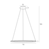 Wisząca lampa nowoczesna Queen ring do salonu LED 23W 3000K złoty