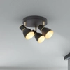 LAMPA sufitowa MACKENZIE 5607 Rabalux metalowa OPRAWA plafon regulowane reflektorki czarne złote