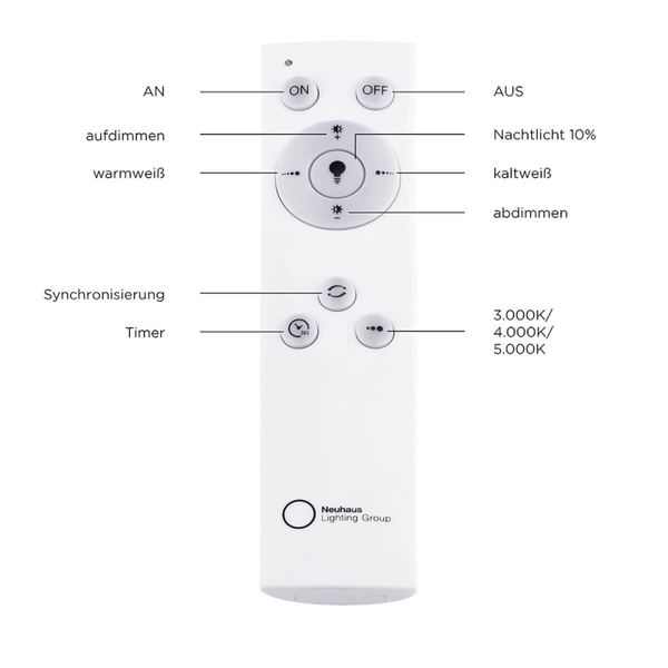Okrągła lampa sufitowa Anika 14327-16 Just Light LED 60W 2700-5000K biały