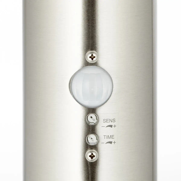 Ogrodowy słupek metalowy Bole G46799/82 tuba srebrna