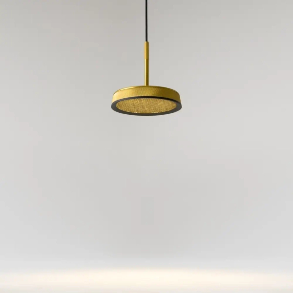 Okrągła wisząca lampa El MOD041PL-L15G3K LED 12W 3000K mosiądz