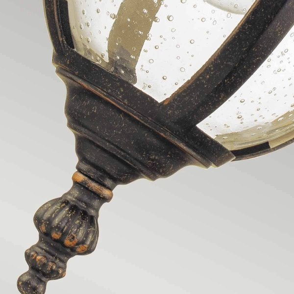 Ogrodowy kinkiet ścienny Cleveland CL2-S latarenka IP44 postarzany brąz