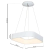 Ringowa lampa wisząca ASTRO WHITE ML569 LED 24W 4000K biały