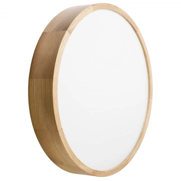 Plafon Cleo 137623622105 z czujnikiem ruchowo-zmierzchowym drewniany biały