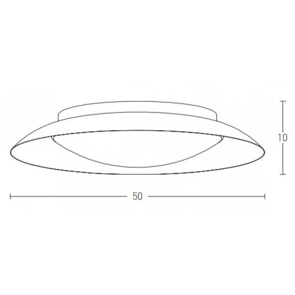 Vintage sufitowa lampa 1959 LED 28W 3000K do przedpokoju miedziany