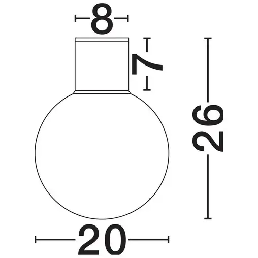 Lampa sufitowa kulista BAZORIA LE75257 na taras IP54 antracyt