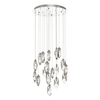 Kryształowa lampa wisząca Crystal CRY1850 Dar Lighting srebrny przezroczysty