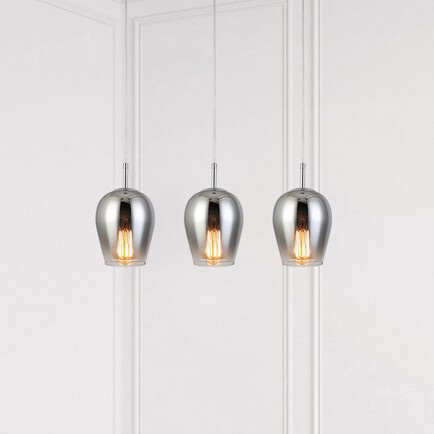 Szklana LAMPA wisząca PETUNIA 5252 Rabalux skandynawski zwis loftowy do salonu chrom