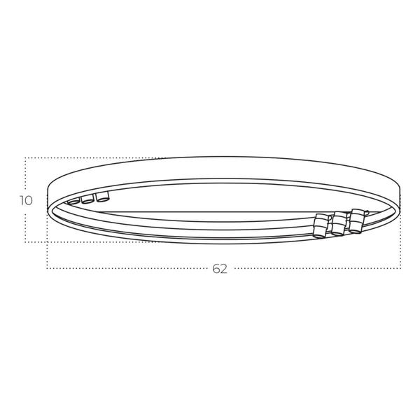 Sufitowa lampa SERAFINO AZ5832 LED 34W 3000K ściemnialna złota czarna