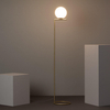 Kulista lampa podłogowa Home ABR-LSHH-E27 Abruzzo złoty biały