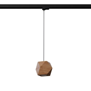 Wisząca lampa do systemu 3-fazowego WOODY MYL.00449 drewniana