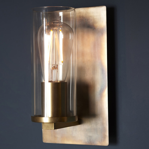Ścienna lampa L&-190600 Light& industrialna brąz patyna