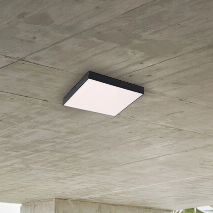 Plafoniera LAMPA łazienkowa TARTU 7900 Rabalux kwadratowa OPRAWA plafon LED 24W 2800K - 6000K sufitowy metalowy IP44 czarny