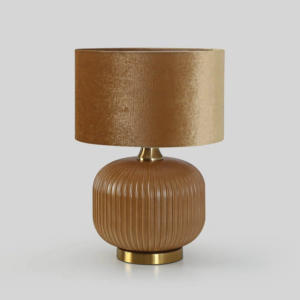 Stołowa lampka z abażurem Tamiza LP-1515/1T small gold Light Prestige złota