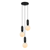 Wisząca lampa jadalniana Aldeva kaskada balls czarna biała