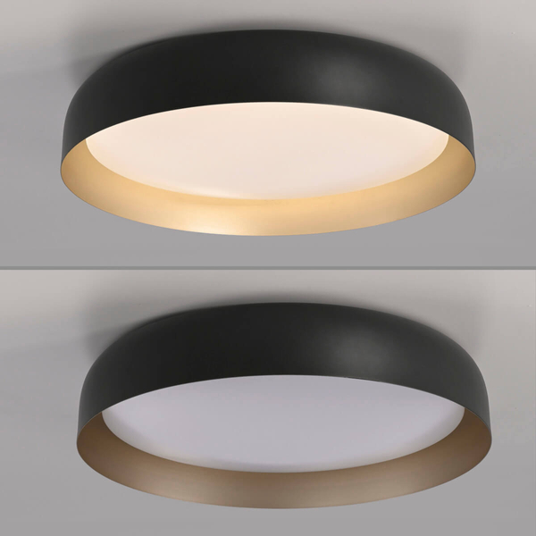 Okrągła lampa sufitowa Osko 14216-18 Just Light LED 36,5W 2700-5000K czarna