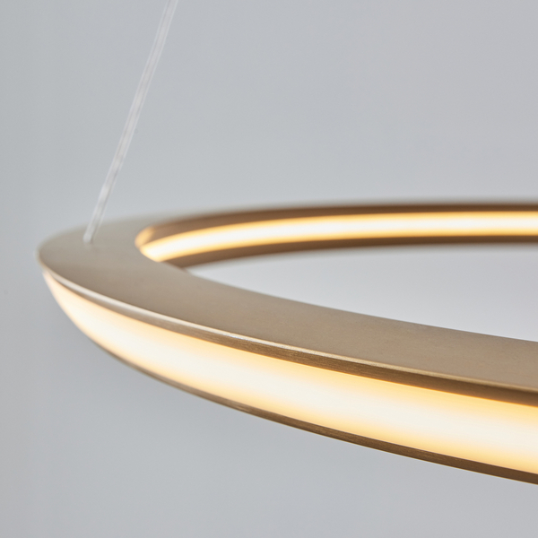 Ledowy ring wiszący L&-1102254 Light& 41W 3000K pierścień złoty