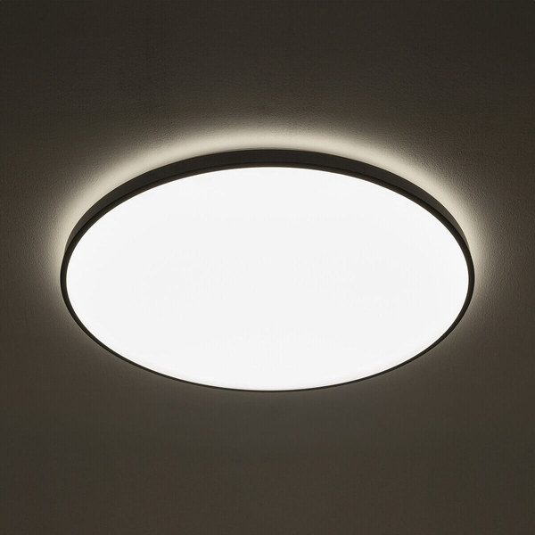 Nasufitowa lampa Agnes 10975 Nowodvorski LED 64W 3000K IP44 do łazienki czarna biała