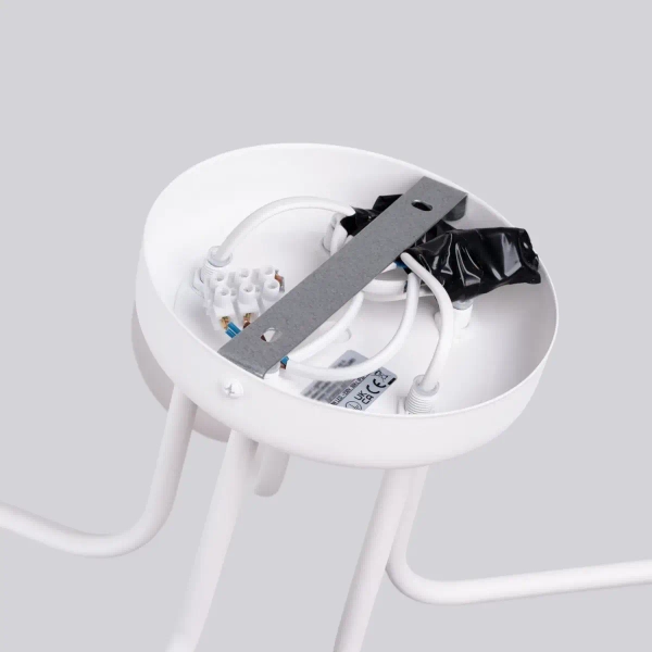 Żyrandol do sypialni ASTRAL SL.1660 okrągły szklany biały