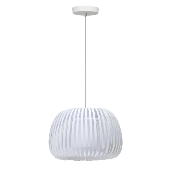 Salonowa lampa wisząca AGORA AZ6641 nad stół ażurowa biała