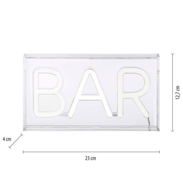 Stojąca lampa NEON-BAR 85026-16 Just Light LED 7,5W napis biały