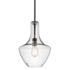 Szklana lampa wisząca Everly KL-EVERLY-P-S-OZ brązowy przezroczysty