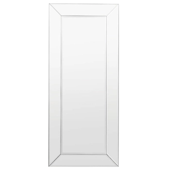 Prostokątne lustro Aston 5056693560234 do garderoby srebrny