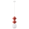 Wisząca lampa do sypialni VILROSA LE44558 z ceramiki koralowa biała outlet