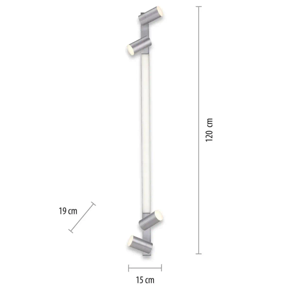 Sufitowy spot Pure-lines LED 25W z regulacją aluminium