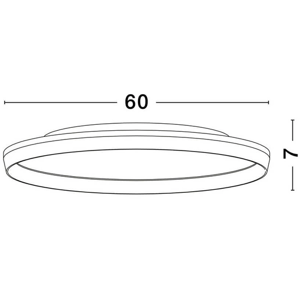 Plafon okrągły do salonu VINAMAR LE44891 LED 55W 2700-3000K czarny drewniany