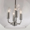 Eklektyczna lampa wisząca Prague p04974ch Cosmolight metal szkło srebrna