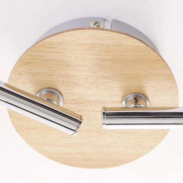 Sufitowa lampa tuby Babsan 51432/50 regulacja biały drewniany