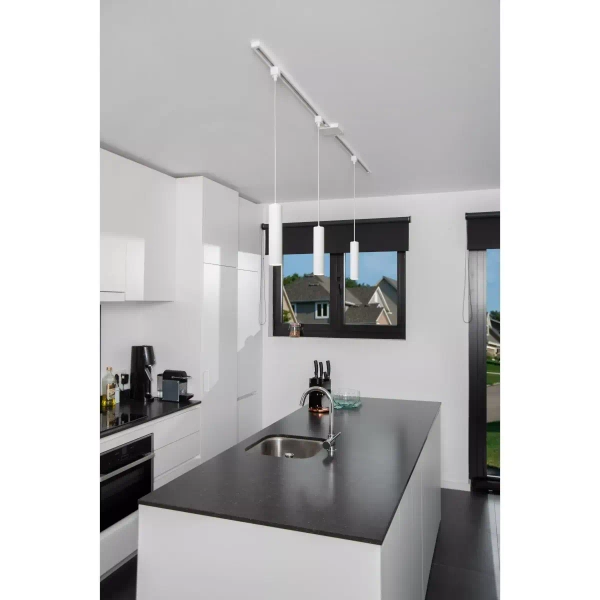 Zwisająca lampa Track 09955/01/31 Lucide sopel ściemniana biała