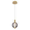 Okrągła lampa wisząca Palmas QN-PALMAS-1MP-BG LED 12W 3000K złota