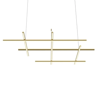 Ledowa wisząca lampa Radiance MOD278PL-L86G3K LED 80W 3000K złoty