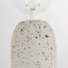 Skandynawska lampa stołowa Terrazzo 78181 lastrykowa biała