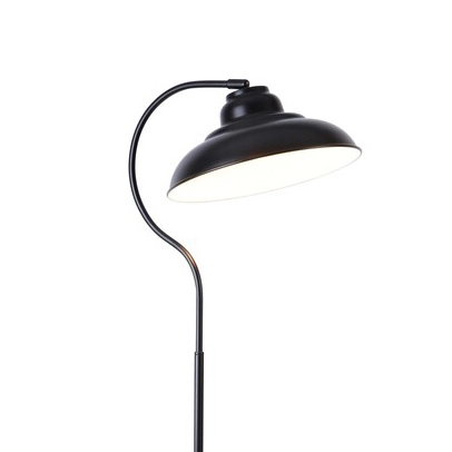 Podłogowa lampa stojąca Dragan 5310 industrial czarna retro do salonu