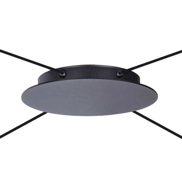 Metalowa LAMPA wisząca Puerto K-4897 Kaja pająk tuby loft do biura czarne