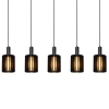 Nowoczesna lampa wisząca Lambres 45410/05/30 na listwie czarna