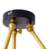 Loftowa LAMPA sufitowa TRITON 1382022 Nave metalowe reflektorki do sypialni czarne złote