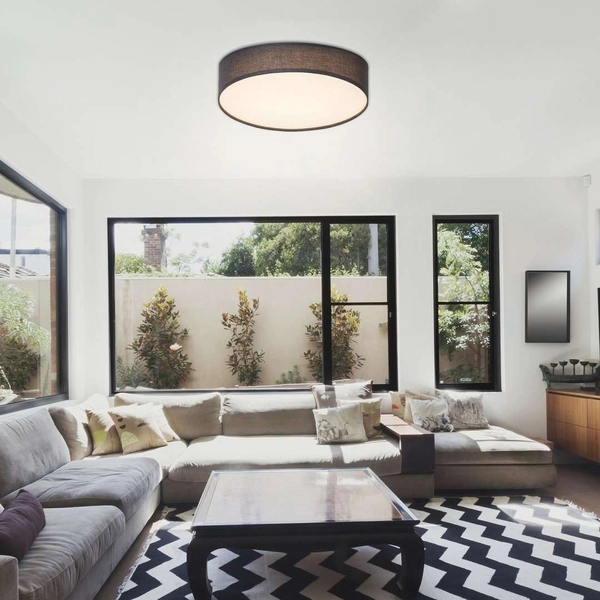 Plafon LAMPA sufitowa ARTEMIS 5681 Rabalux okrągła OPRAWA klasyczna LED 24W 3000K abażurowa szara biała