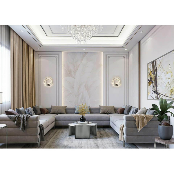 Kryształowa lampa ścienna Wave MSE1501100187 Moosee LED 9W 3000K chrom