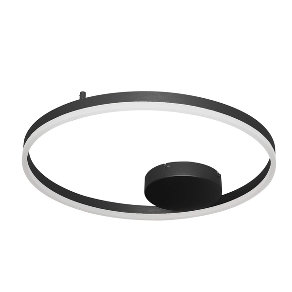 Sufitowa lampa nowoczesna Halo pierścień LED 42W 3000k czarny