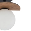 Loftowa lampa sufitowa MIRROR do kuchni ball biała brązowa