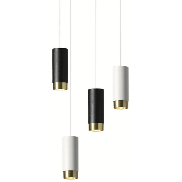 Punktowa lampa wisząca CGLOOKPWHITE Copel do salonu biała mosiądz