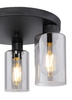 Sufitowa lampa Hadera 15465-3D tuby czarne przydymione