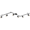 Regulowana lampa sufitowa Robby 57910-6B tubki metalowe czarne
