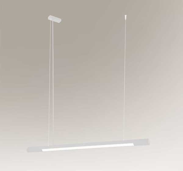 LAMPA wisząca HAKODA 8657 Shilo metalowa OPRAWA zwis LED 16W 4000K listwa biała