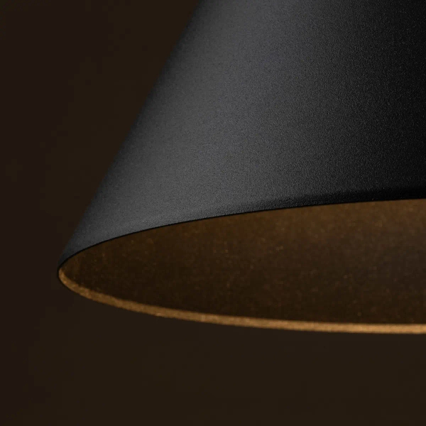 Nowoczesna lampa wisząca CONO 10057 do salonu stożek czarny