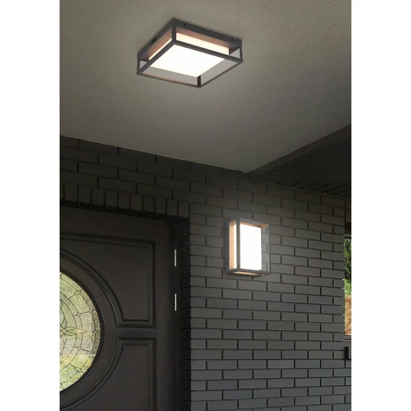 Plafon WITHAM 677860142 antracytowy LED 14W 2300-4000K kwadratowy